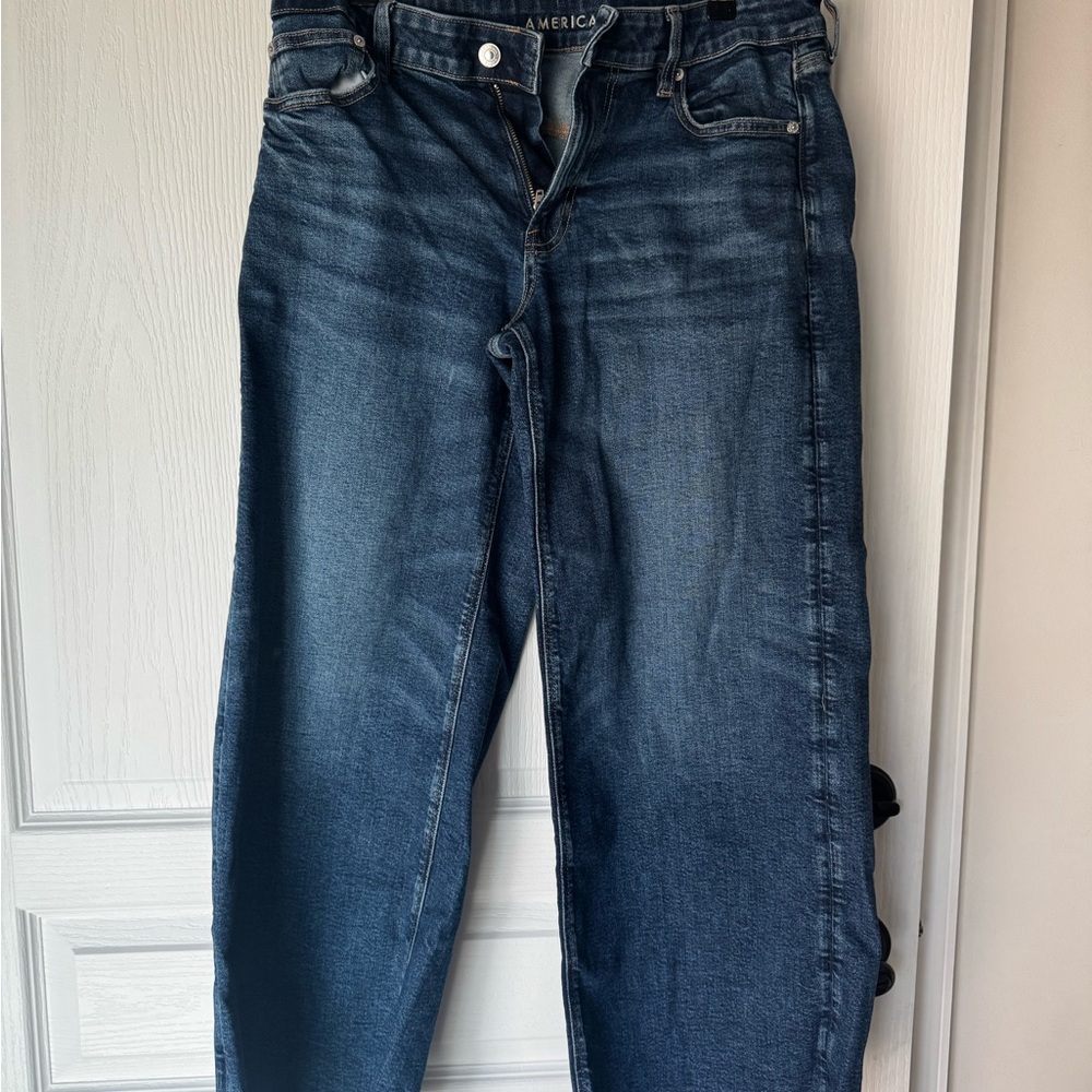 American Eagle Outfitters Blue Flare & Wide Leg Jeans